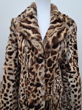 Authentic Y2K Animal Print Fur Coat
